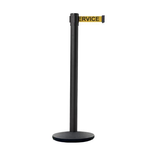 Black Stanchion Color Guard Rail Retractable Belt Barrier China