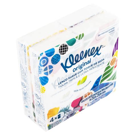 Len Os De Papel Descart Veis Kleenex Original Suave Folha Tripla U