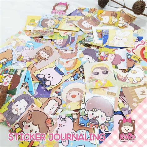 Jual Sticker Journaling Cute Koreanaesthetic Random Shopee Indonesia