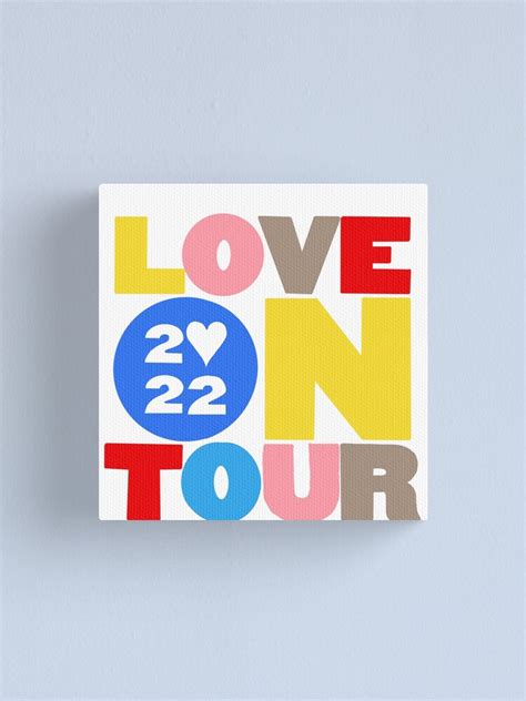 Love On Tour 2022 Logo Canvas Print For Sale By Venya17 Redbubble