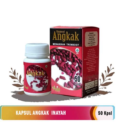 Kapsul Angkak Beras Merah Angkak Kpsl Angkak Inayah Herbal Dbd