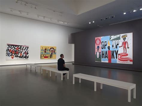 Vue D Installation De L Exposition Basquiat Warhol Quatre Mains