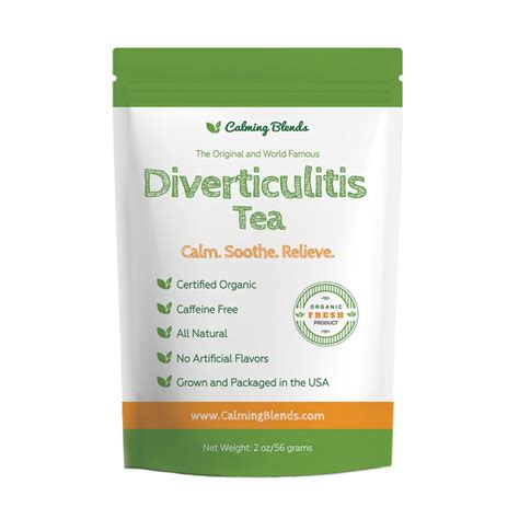 Calming Blends Diverticulitis And Diverticulosis Tea Etsy