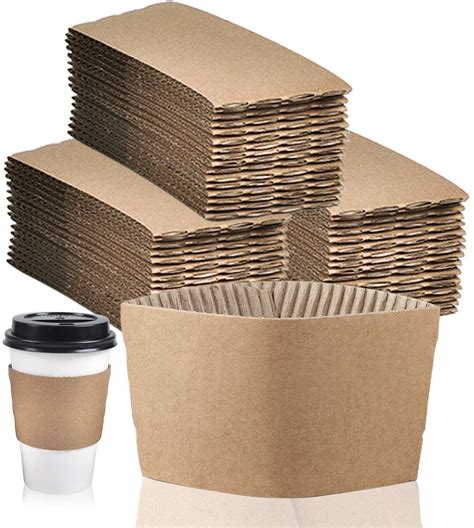 Brown Poly Hot Paper Cup Sleeve 50 Pack 1000 Sleeves