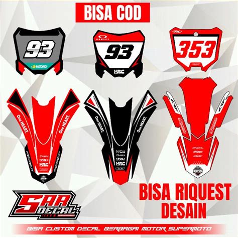 Crf L Number Board Decal Crf Number Board Decal Crf Board