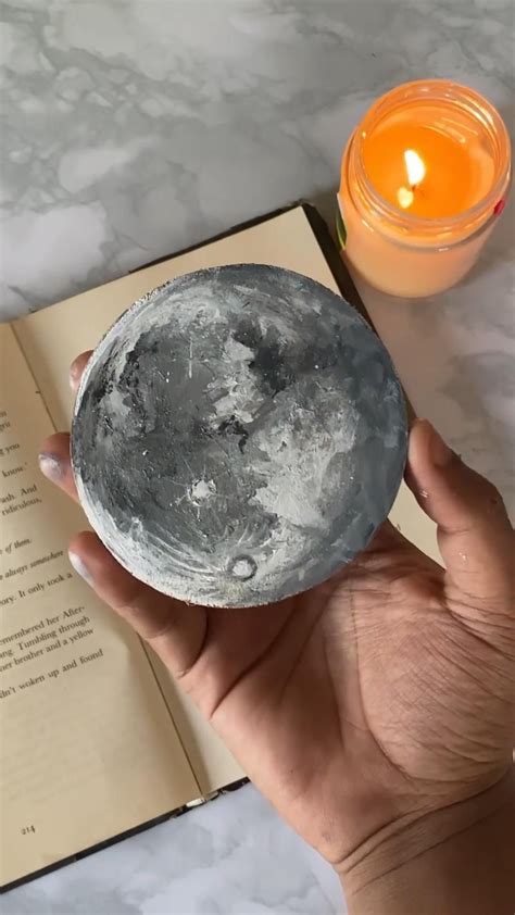 Diy Moon Painting How To Paint A Full Moon By Ashley Hackshaw Artofit