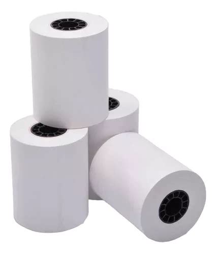 10 Rollos Papel Térmico 80x50 Impresora 80mm Negro Zebra Color Blanco