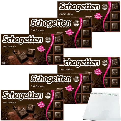 Schogetten Edel Zartbitter Schokolade Kakao Er Pack X G Pack