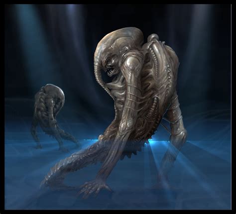 Aliens and Predators, Cool space jockey concept art by ~Harnois75 on...