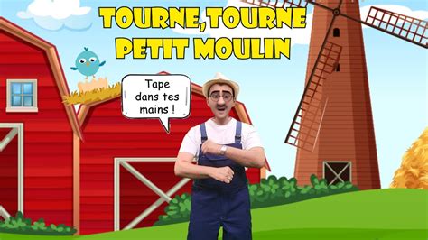 Tourne tourne petit moulin Comptines à gestes pour bébés Les