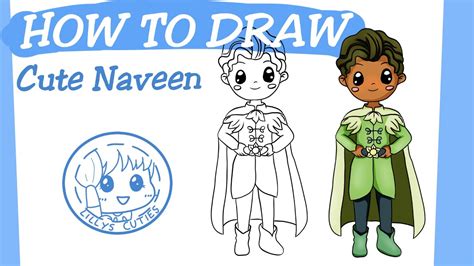 How To Draw Cute Disney Prince Naveen From The Princess And The Frog