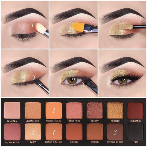 Tutoriels De Maquillage De Fard Paupi Res Naturel Hiver Or Rose Eye