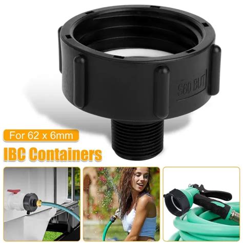 IBC EAU ADAPTATEUR For Jardin Tuyau Vidange Connecteur Prise Food Grade