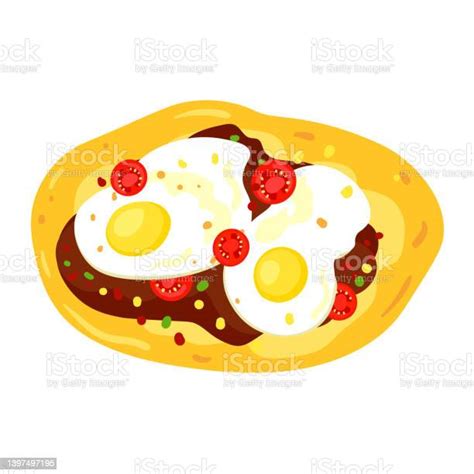 Vector Illustration Of Mexican Huevos Rancheros Stock Illustration