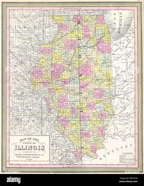 Political Map Of Illinois Hi Res Stock Photography And Images Alamy