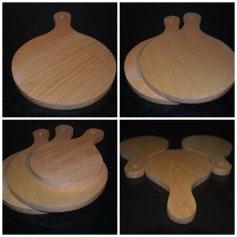 Jual Talenan Kayu Medium 20cm Bulat Pizza Wooden Cutting Board Kayu