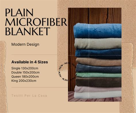 Soft Microfibervelvet Plain Blanket Single Double Queenking Size