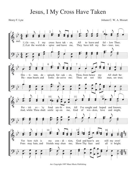 Hymn Information For Jesus I My Cross Have Taken