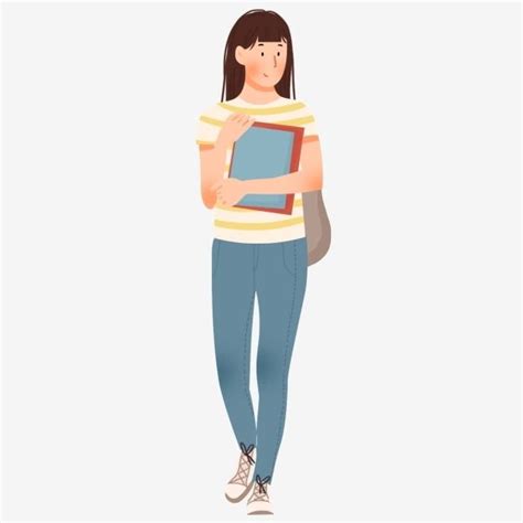 College Students Clipart Transparent PNG Hd, Female College Student ...