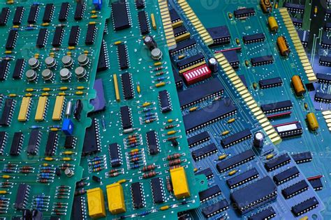 Electronic circuit board PCB components detail 3244598 Stock Photo at ...