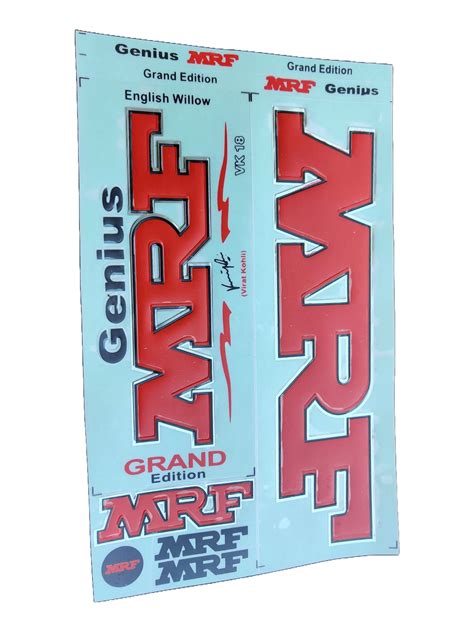 Bat Sticker Grand Edition Mrf Oval Sports