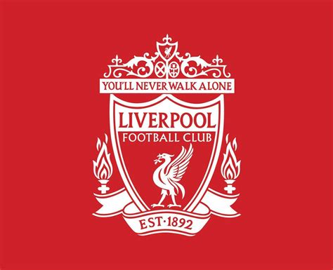 Liverpool Club Logo White Symbol Premier League Football Abstract