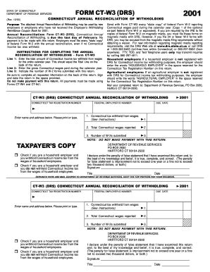Fillable Online Ct Ct W Drs Connecticut Annual Reconciliation