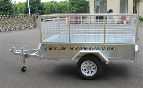 7X4 8X4 8X5 Galvanized Box Trailer China Box Trailer And Cage Trailer