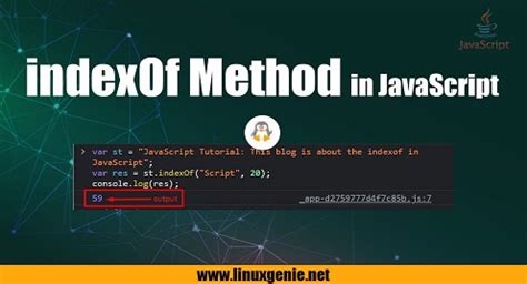 What Is The Indexof Method In Javascript Linux Genie