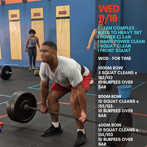 Wed 11 18 20 Clean Complex Build To Heavy Set 1 Power Clean 1 Hang