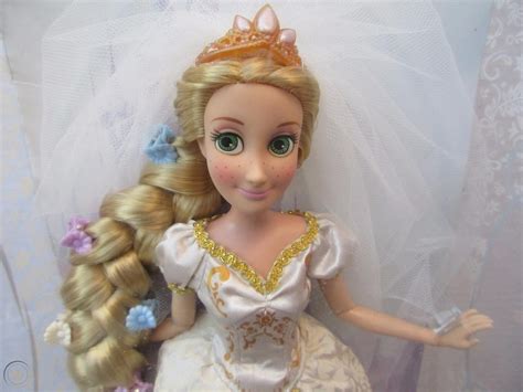 Disney Store Tangled Ever After 12 Rapunzel Wedding Doll Long Blonde Hair Nrfb 1905259674