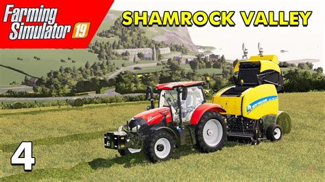 CREATING GRASS BALES Farming Simulator 19 Timelapse Shamrock Valley