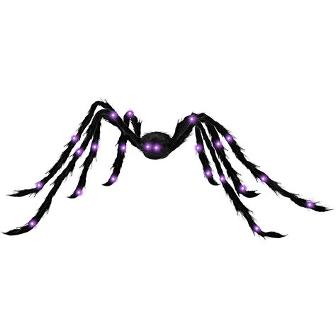 XMMSWDLA Halloween Decoration Spider 60 Inch Light Up Giant Big Spider ...