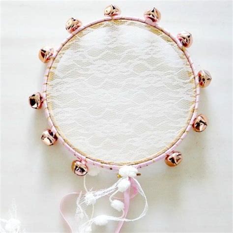 Diy Tambourine With Lace Music Instruments Kids Tambourine Music Crafts