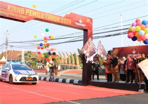 KPU Kabupaten Sragen Terima Estafet Kirab Pemilu 2024