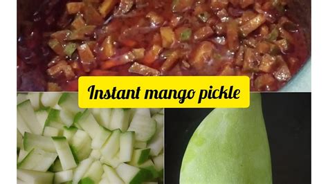 Instant Mango Pickle😋 Kachha Mango Summer Special 👌 Youtube