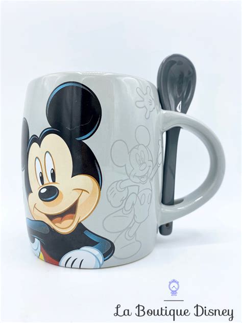 Tasse Mickey Mouse Cuill Re Disneyland Paris Mug Disney Gris