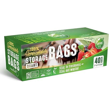 Amazon Biobag Certified Compostable Resealable Food Storage