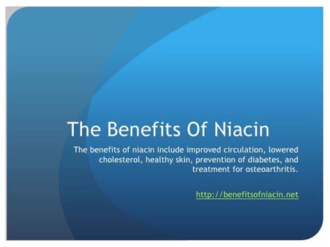 The Benefits Of Niacin