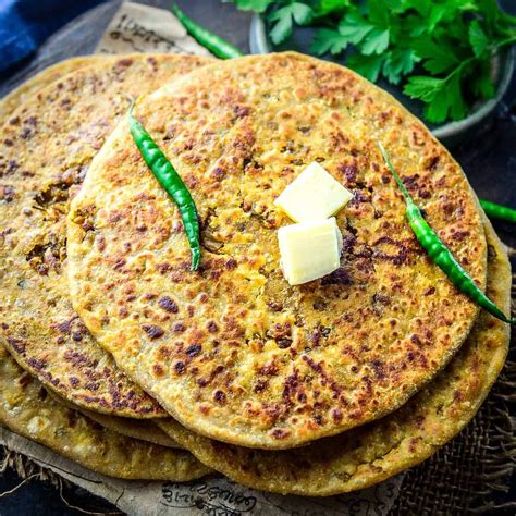 Stuffed Keema Paratha Recipe