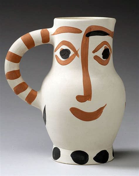 Picasso Ceramic Madoura Sculpture Signed Visage 1959 Ceramics