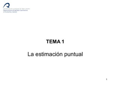 Tema Estimaci N Puntual Pdf