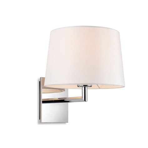 Firstlight Grand Single Wall Light In Chrome Finish With Cream Shade 4935ch Lighting From The