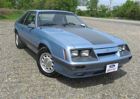 Light Regatta Blue 1985 Ford Mustang Gt Hatchback