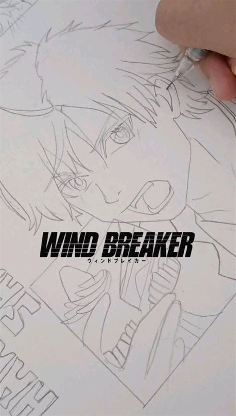 sakura haruka fan art wind breaker anime drawing drawing  anime
