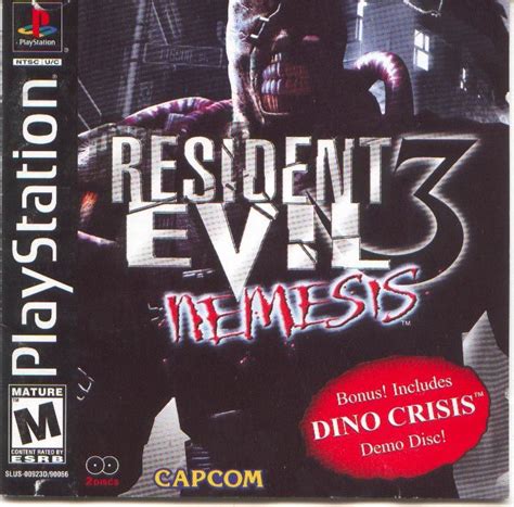 Resident Evil 3: Nemesis (1999) PlayStation box cover art - MobyGames