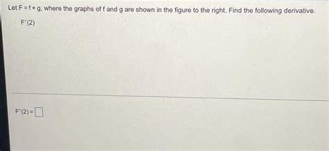 Solved Let F F G Where The Graphs Of F And G Are Shown In