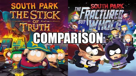 Comparison South Park Stick Of Truth Vs South Park The Fractured But