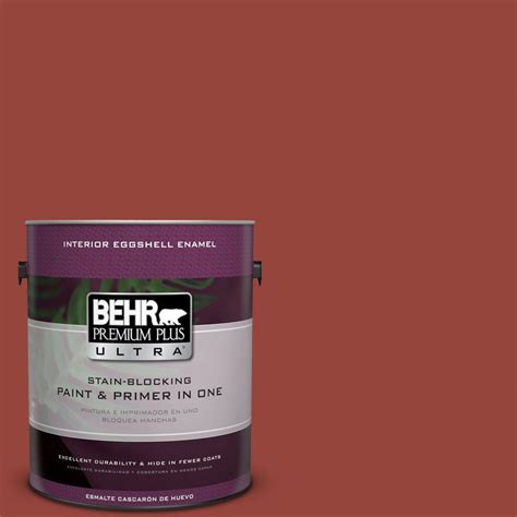 BEHR Premium Plus Ultra 1 Gal PPU2 17 Morocco Red Eggshell Enamel