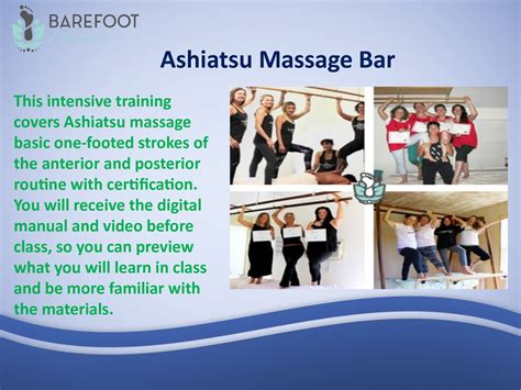 Calaméo Ashiatsu Massage Bar Class The Barefoot Masters